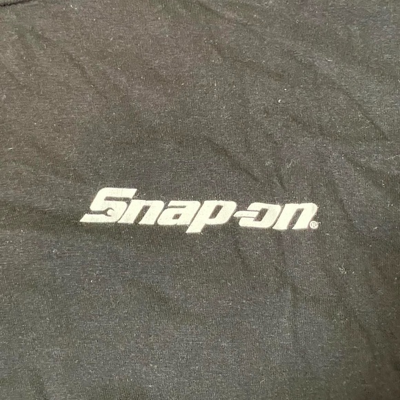 SNAP ON Tools Mens Black graphic T-Shirt Short Sleeve Performance Motor Hooligan - Picture 5 of 6
